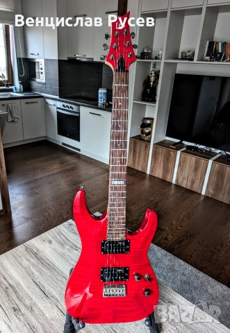 ESP LTD H-101FM See Thru Red, 2016, Indonesia, снимка 2 - Китари - 54885009