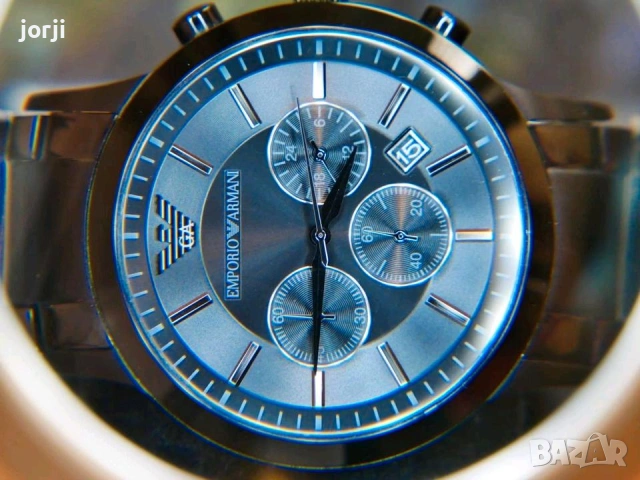 Ръчен часовник Armani AR 2453, матово черен, снимка 9 - Мъжки - 55119632
