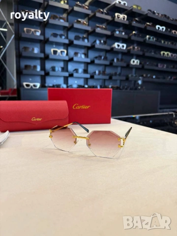 Cartier Нови Дамски Слънчеви Очила с Кутия Различни Цветове, снимка 7 - Слънчеви и диоптрични очила - 54626849