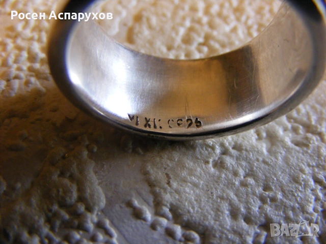 Масивна Сребърна Халка в Халката  925, снимка 3 - Пръстени - 54738966