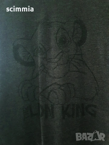 Disney Lion King черна тениска със Симба дамска M, оригинална, снимка 3 - Тениски - 54806839