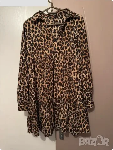 Нова дамска рокля SHEIN LUNE Leopard Print М-Л, снимка 14 - Рокли - 55320956