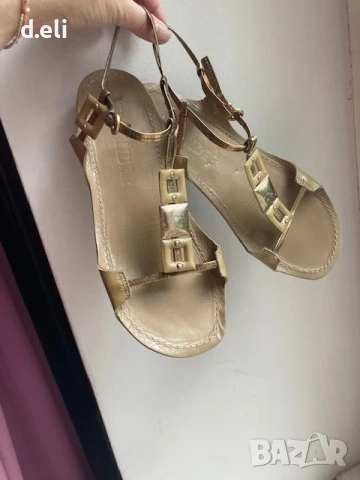 Jil Sander Original Size 38.5 100% Кожа, снимка 2 - Сандали - 54962079