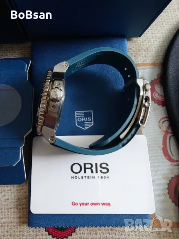 ORIS AQUIS SMALL SECOND DATE AUTOMATIC 45.5MM, снимка 8 - Мъжки - 55396305