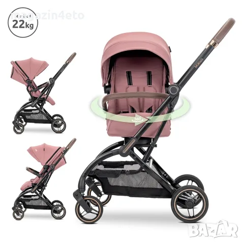 Бебешката количка Lorelli Premium Makaya 360, снимка 3 - Детски колички - 55704164