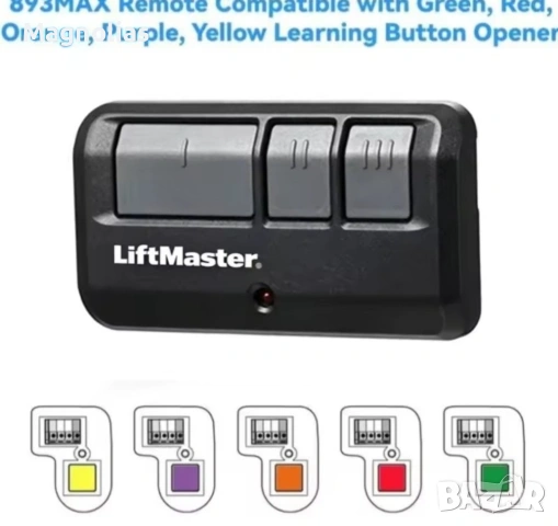 Дистанционно   LiftMaster 893LM с 3 бутона Лимитирана Серия, снимка 18 - Гаражни врати - 55165154