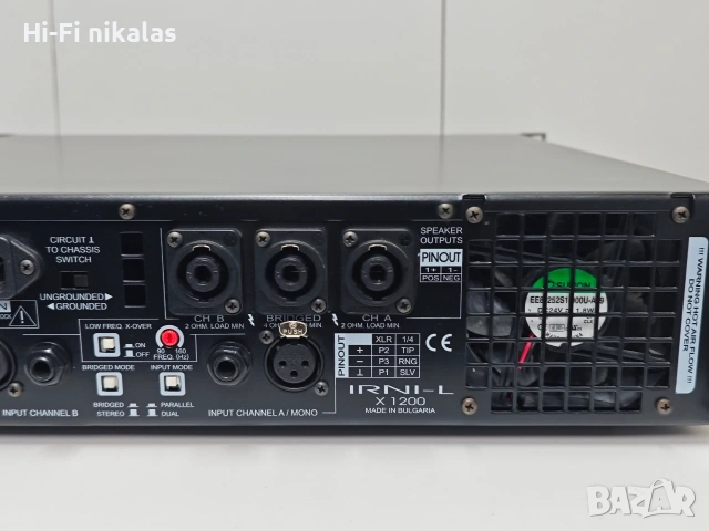 професионално крайно стъпало усилвател IRNI - L X 1200, снимка 9 - Ресийвъри, усилватели, смесителни пултове - 54226781