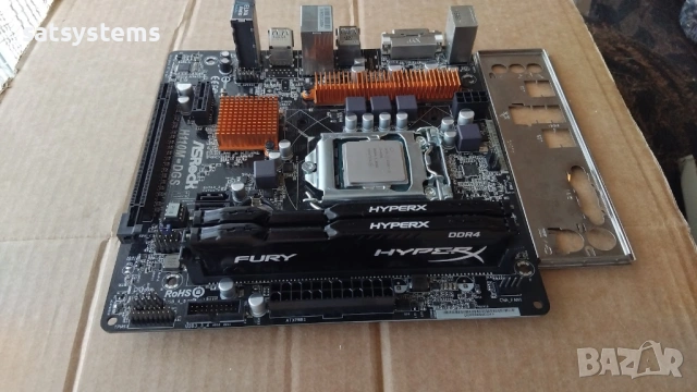 Дънна платка ASRock H110M-DGS Socket LGA1151 CPU+FAN, снимка 6 - Дънни платки - 54729812