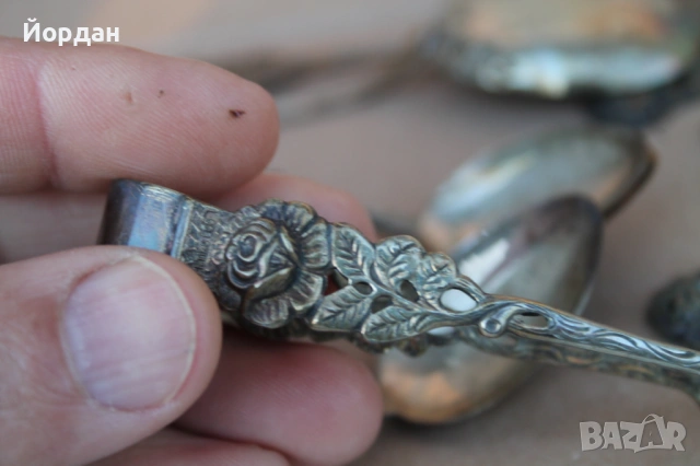 Сребърни вилици и лъжици, снимка 11 - Антикварни и старинни предмети - 53999469