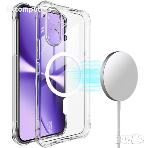 IMAK Магнитен Прозрачен Калъф за Xiaomi Poco X8 Pro Max 5G - TPU, Airbag, Прозрачен