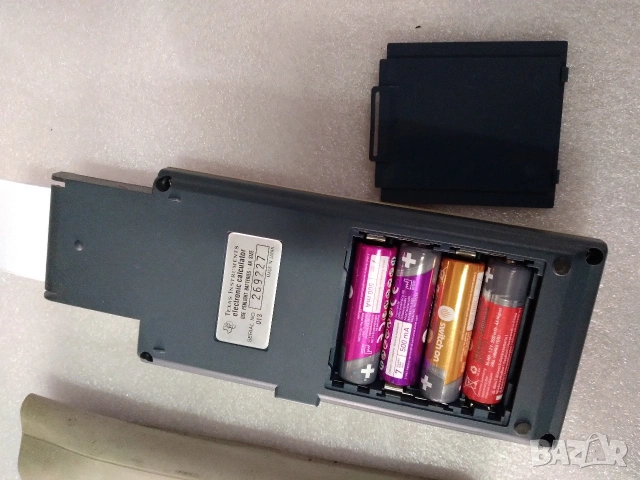 Ретро, печатащ калкулатор Texas Instruments TI-5010, снимка 5 - Друга електроника - 55261529
