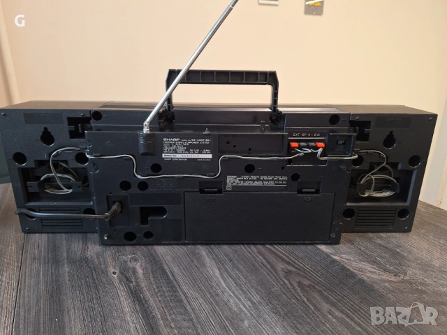 Стерео радиокасетофон Sharp WF-340E (BK). Всичко работи, като нов., снимка 4 - Радиокасетофони, транзистори - 54639220