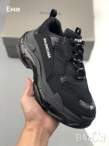 Balenciaga Triple S Black унисекс от 36 до 44 номер 
