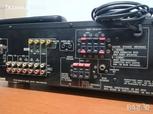 RX-530RBK. Качествен 5 канален ресивър с оригинално дистанционно и вграден тунер., снимка 12 - Ресийвъри, усилватели, смесителни пултове - 54570140