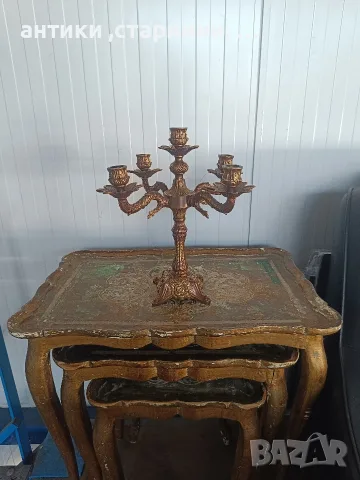 Витинж Месингов Свещник , снимка 8 - Антикварни и старинни предмети - 55317340
