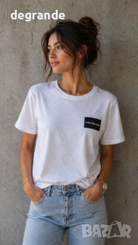 🎀Памучна Тениска Calvin Klein, снимка 4 - Тениски - 54317176