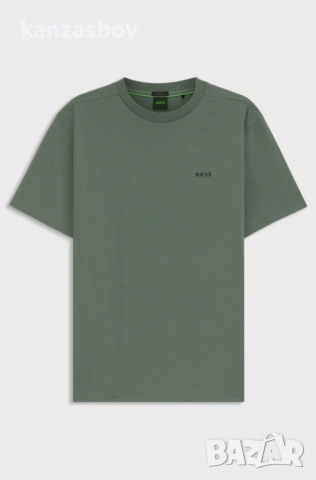 BOSS Stretch-cotton T-shirt with logo - страхотна мъжка тениска Л КАТО НОВА, снимка 2 - Тениски - 54078499