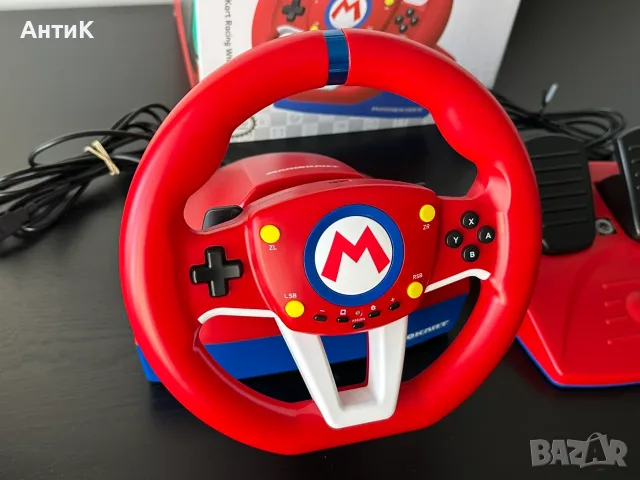 Волан с Педали Mario Kart Hori Nintendo Swith, снимка 3 - Nintendo конзоли - 55690644