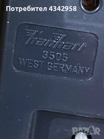 Винтажен кварцов часовник Hanhart 3505 – West Germany./1960г./, снимка 5 - Антикварни и старинни предмети - 54575819