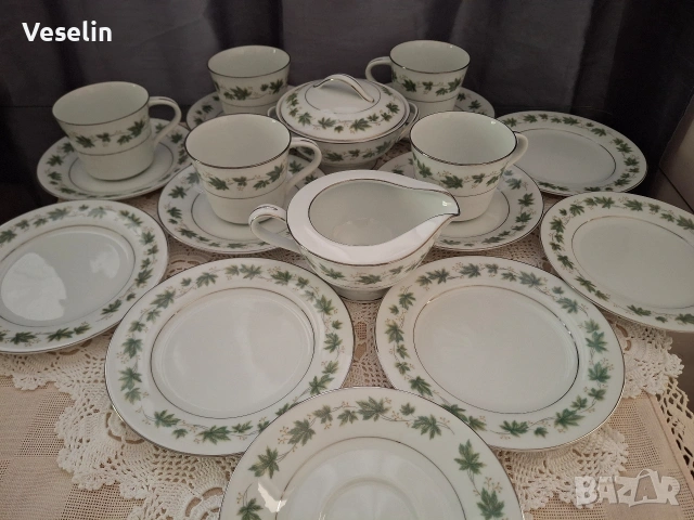 Винтидж сервиз за чай и кафе на Noritake , снимка 3 - Сервизи - 54853704
