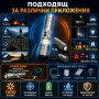 Мощен акумулаторен прожектор фенер YEMAO 1400 лумена 1000 м USB-C Power Bank къмпинг лампа и zoom, снимка 4