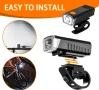 LED фар за велосипед колело тротинетка, USB зареждане, снимка 5