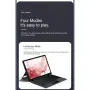За Samsung Galaxy Tab S10 FE / S9 FE / S9 Кожен Калъф с Bluetooth Клавиатура с Подсветка, Тъчпад и С, снимка 5