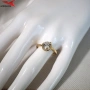 Пръстен с 14К златно покритие 224930, снимка 4
