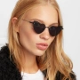 Saint Laurent слънчеви дамски черни очила във форма на сърце. , снимка 8
