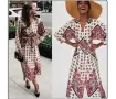Страхотна дълга рокля ZARA , размер L / XL, снимка 2