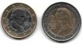 Австрия 1 евро 2002 + 2 евро 2019, снимка 1