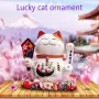 XIYUAN 7-инчова вееща се котка - керамична японска късметлийска котка, декоративна украса за плот , снимка 6