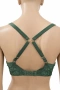 Hunkemöller луксозен комплект бельо в зелено – сутиен 75F + прашка 2XL, снимка 5