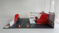 Bburago Ducati Pit-Box  (Shell V-Power) , сглобяема конструкция на бокс с писта за колички и мотор. , снимка 2
