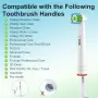 Нови Резервни глави за Oral-B 16 броя, меки Dupont влакна, цветни пръстени за четка за зъби, снимка 2