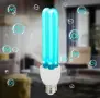 Бактерицидна UV стерилизираща лампа E27 25W с кварцова тръба, снимка 1