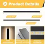 Външна LED линейна лампа/аплик с регулируема цветова температура (IP65) 60 см, снимка 4