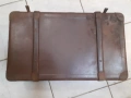 Стар пътнически куфар,от кожа,размер 54,17,32, снимка 3