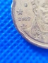 Рядка серия от първите гръцки монети 2002 г. със знаци „S“  (Финландия ), "F" (Франция) и "E" (Испан, снимка 8