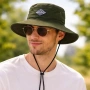 Мъжка шапка тип bucket каки_1261215, снимка 4