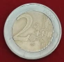 Една изключително рядка монета от 2Евро -2002г със символ (S) и множество дефекти, снимка 4