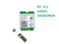 Intel AX201 AX201NGW WiFi 6 Wireless Card M.2 E Key 3000Mbps Bluetooth BT 5.0 FRU 01AX798 2хАнтена, снимка 4