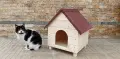 Дървени къщи за котки кучета къща за куче от дърво за малки средни и големи породи кучешка колиба, снимка 9