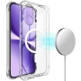 IMAK Магнитен Прозрачен Калъф за Xiaomi Poco X8 Pro Max 5G - TPU, Airbag, Прозрачен, снимка 1