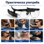 Професионална увеличителна лупа за глава очила LED осветление за четене шиене гоблени бродиране, снимка 8