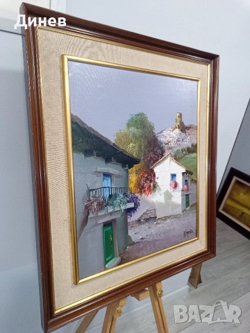 Слънце от Малага“ – Авторска испанска живопис (H. Sopeña), снимка 3 - Картини - 53966434