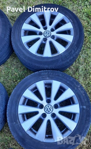 Джанти с гуми(летни) VAG (5x112 ,57.1mm), снимка 5 - Гуми и джанти - 54562621