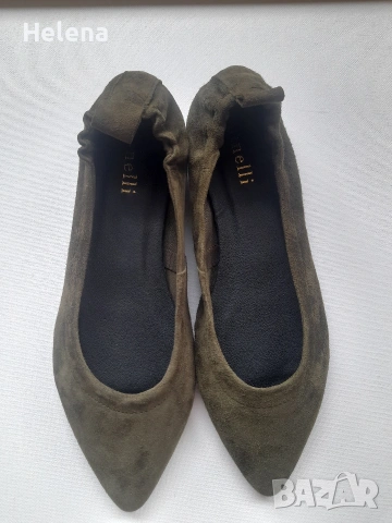 Балетки Minelli от естествен велур размер 35, снимка 2 - Дамски ежедневни обувки - 54325620