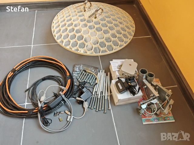 Антена за RLAN Mikrotik връзка между две точки при пряка видимост., снимка 2 - Рутери - 54086656