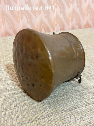 Антично медно менче , снимка 4 - Антикварни и старинни предмети - 55192094